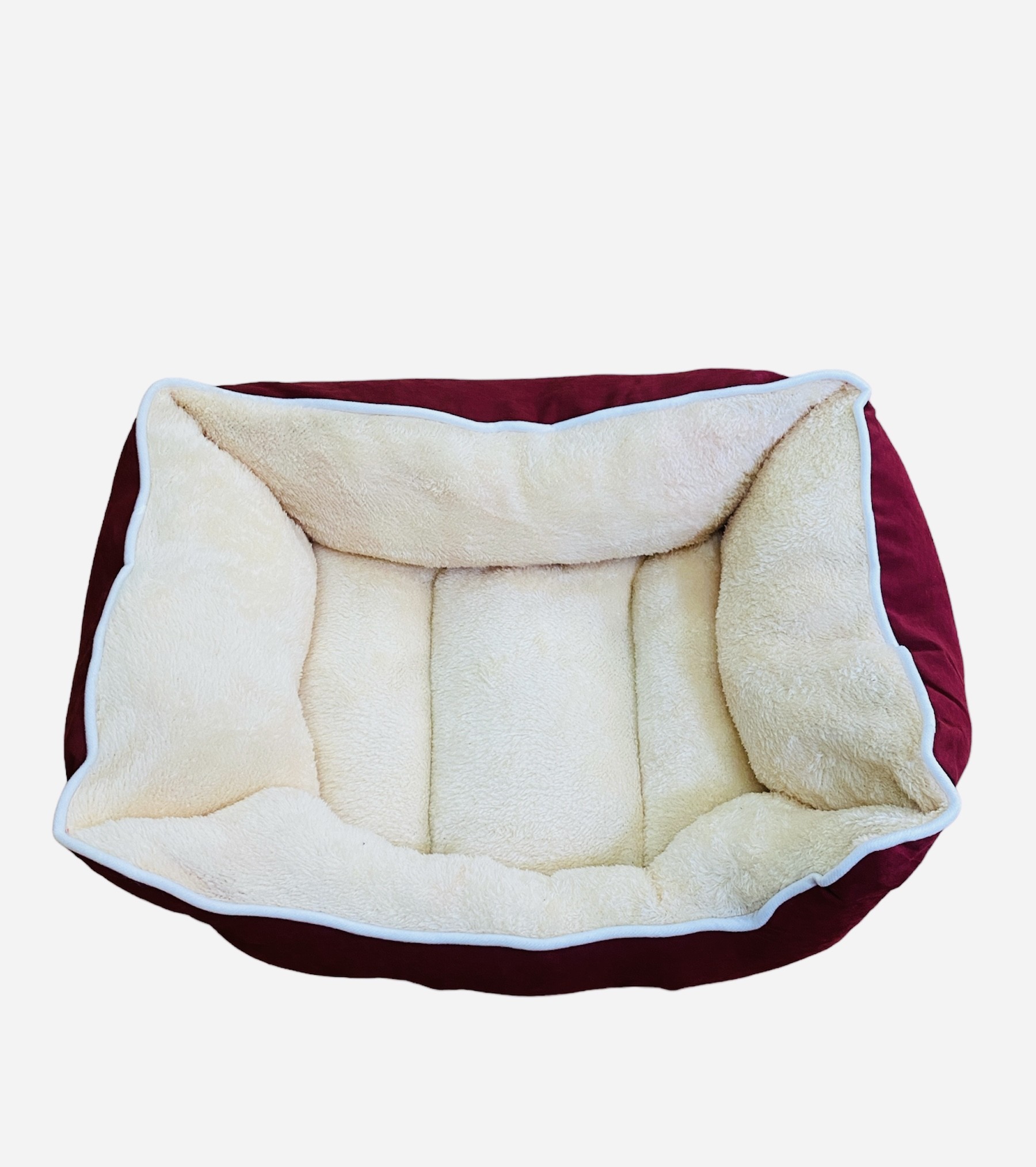 Κρεβατάκι Σκύλου με Επένδυση- Κόκκινο 